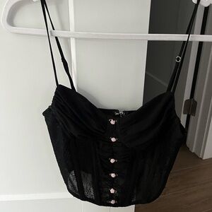 Gab and Kate bustier going out top. Zipper back closure.